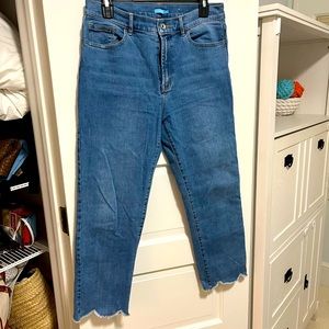 J. McLaughlin scalloped hem stretch jeans